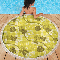 Anthurium Pikake Ti Leaf Palaka Beach Blanket Yellow Version