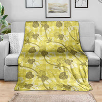 Anthurium Pikake Ti Leaf Palaka Blanket Yellow Version