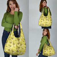Anthurium Pikake Ti Leaf Palaka Grocery Bag Yellow Version