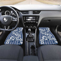 Hibiscus Pakala Cobalt Blue Royal Car Mats Tropical Floral Stylized - Polynesian Pride