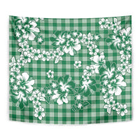 Hibiscus Pakala Emerald Green Tapestry Tropical Floral Stylized - Polynesian Pride
