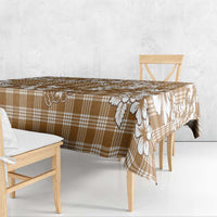 Hibiscus Pakala Bronze Brown Tablecloth Tropical Floral Stylized - Polynesian Pride