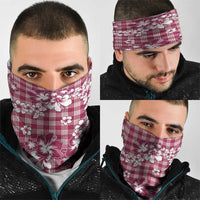 Hibiscus Pakala Royal Magenta Neck Gaiter Tropical Floral Stylized - Polynesian Pride