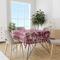 Hibiscus Pakala Royal Magenta Tablecloth Tropical Floral Stylized - Polynesian Pride