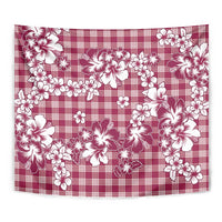 Hibiscus Pakala Royal Magenta Tapestry Tropical Floral Stylized - Polynesian Pride