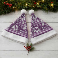 Hibiscus Pakala Sweetie Purple Christmas Santa Hat Tropical Floral Stylized - Polynesian Pride