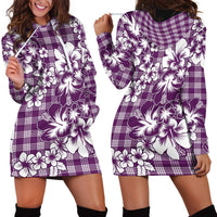 Hibiscus Pakala Sweetie Purple Hoodie Dress Tropical Floral Stylized LT01 - Polynesian Pride