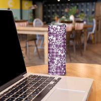Hibiscus Pakala Sweetie Purple Skinny Tumbler Tropical Floral Stylized LT01 - Polynesian Pride