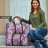 Hibiscus Pakala Sweetie Purple Travel Bag Tropical Floral Stylized - Polynesian Pride