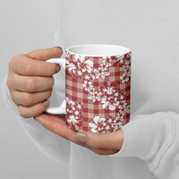 Hibiscus Pakala Fantasy Red Ceramic Mug Tropical Floral Stylized - Polynesian Pride