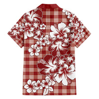 Hibiscus Pakala Fantasy Red Family Matching Summer Maxi Dress and Hawaiian Shirt Tropical Floral Stylized LT01 - Polynesian Pride