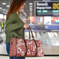 Hibiscus Pakala Fantasy Red Travel Bag Tropical Floral Stylized - Polynesian Pride