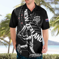 Custom New Zealand Cricket Hawaiian Shirt Maori Kiwi Black Fern LT01 - Polynesian Pride