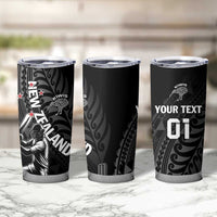 Custom New Zealand Cricket Tumbler Cup Maori Kiwi Black Fern LT01 - Polynesian Pride
