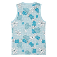 Hawaii Anthurium Tiare Pikake Lei Basketball Jersey UliUli Lauhala Art Pattern