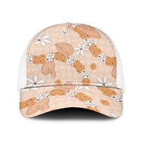 Hawaii Anthurium Tiare Pikake Lei Baseball Net Cap Alani Lauhala Art Pattern