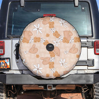 Hawaii Anthurium Tiare Pikake Lei Spare Tire Cover Alani Lauhala Art Pattern