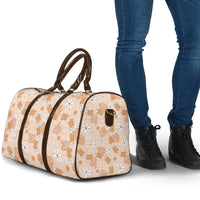 Hawaii Anthurium Tiare Pikake Lei Travel Bag Alani Lauhala Art Pattern
