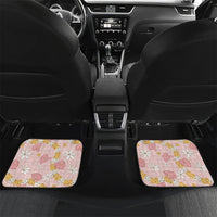 Hawaii Anthurium Tiare Pikake Lei Car Mats Akala Lauhala Art Pattern