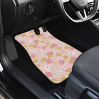Hawaii Anthurium Tiare Pikake Lei Car Mats Akala Lauhala Art Pattern