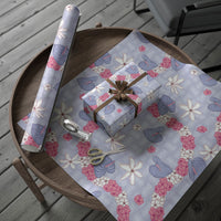 Hawaii Anthurium Tiare Pikake Lei Wrapping Paper Poni Lauhala Art Pattern