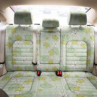 Hawaii Anthurium Tiare Pikake Lei Back Car Seat Cover Sage Green Lauhala Art Pattern