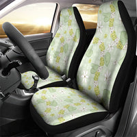 Hawaii Anthurium Tiare Pikake Lei Car Seat Cover Sage Green Lauhala Art Pattern