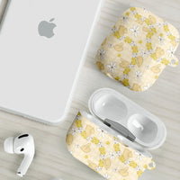 Hawaii Anthurium Tiare Pikake Lei AirPods Case Melemele Lauhala Art Pattern