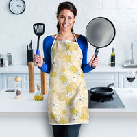 Hawaii Anthurium Tiare Pikake Lei Apron Melemele Lauhala Art Pattern