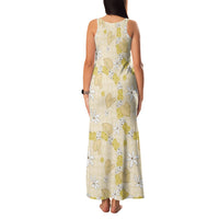 Hawaii Anthurium Tiare Pikake Lei Family Matching Tank Maxi Dress and Hawaiian Shirt Melemele Lauhala Art Pattern LT01 - Polynesian Pride