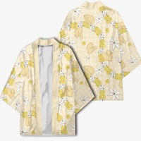 Hawaii Anthurium Tiare Pikake Lei Kimono Melemele Lauhala Art Pattern