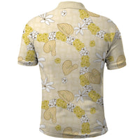 Hawaii Anthurium Tiare Pikake Lei Polo Shirt Melemele Lauhala Art Pattern