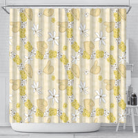 Hawaii Anthurium Tiare Pikake Lei Shower Curtain Melemele Lauhala Art Pattern