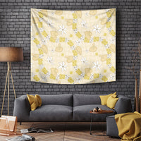 Hawaii Anthurium Tiare Pikake Lei Tapestry Melemele Lauhala Art Pattern