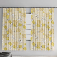 Hawaii Anthurium Tiare Pikake Lei Window Curtain Melemele Lauhala Art Pattern