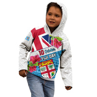 Personalised Fiji Day Kid Hoodie Fijian Hibiscus Special Version LT01 - Polynesian Pride