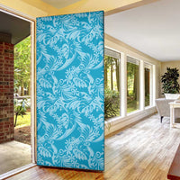 Tahiti Ninamu Tiare Floral Door Cover Monstera Palm Tropical Leaves LT01 - Polynesian Pride