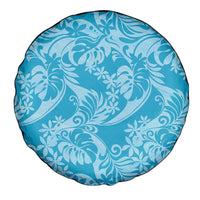 Tahiti Ninamu Tiare Floral Spare Tire Cover Monstera Palm Tropical Leaves LT01 - Polynesian Pride