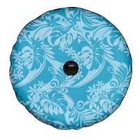 Tahiti Ninamu Tiare Floral Spare Tire Cover Monstera Palm Tropical Leaves LT01 - Polynesian Pride