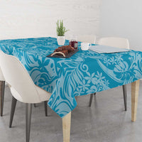 Tahiti Ninamu Tiare Floral Tablecloth Monstera Palm Tropical Leaves - Polynesian Pride