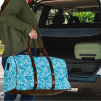 Tahiti Ninamu Tiare Floral Travel Bag Monstera Palm Tropical Leaves - Polynesian Pride