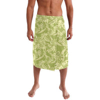 Tahiti Olive Tiare Floral Lavalava Monstera Palm Tropical Leaves - Polynesian Pride