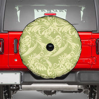 Tahiti Olive Tiare Floral Spare Tire Cover Monstera Palm Tropical Leaves LT01 - Polynesian Pride