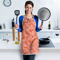 Tahiti Puatou Tiare Floral Apron Monstera Palm Tropical Leaves - Polynesian Pride