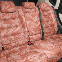Tahiti Puatou Tiare Floral Back Car Seat Cover Monstera Palm Tropical Leaves LT01 - Polynesian Pride