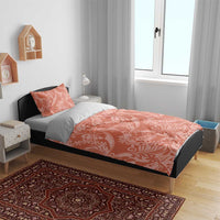 Tahiti Puatou Tiare Floral Bedding Set Monstera Palm Tropical Leaves - Polynesian Pride