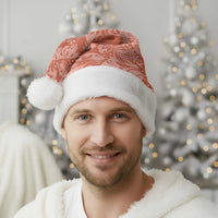 Tahiti Puatou Tiare Floral Christmas Santa Hat Monstera Palm Tropical Leaves LT01 - Polynesian Pride