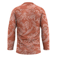 Tahiti Puatou Tiare Floral Hockey Jersey Monstera Palm Tropical Leaves LT01 - Polynesian Pride