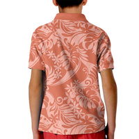 Tahiti Puatou Tiare Floral Kid Polo Shirt Monstera Palm Tropical Leaves LT01 - Polynesian Pride