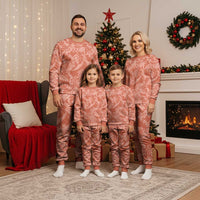 Tahiti Puatou Tiare Floral Christmas Pajama Set Monstera Palm Tropical Leaves LT01 - Polynesian Pride